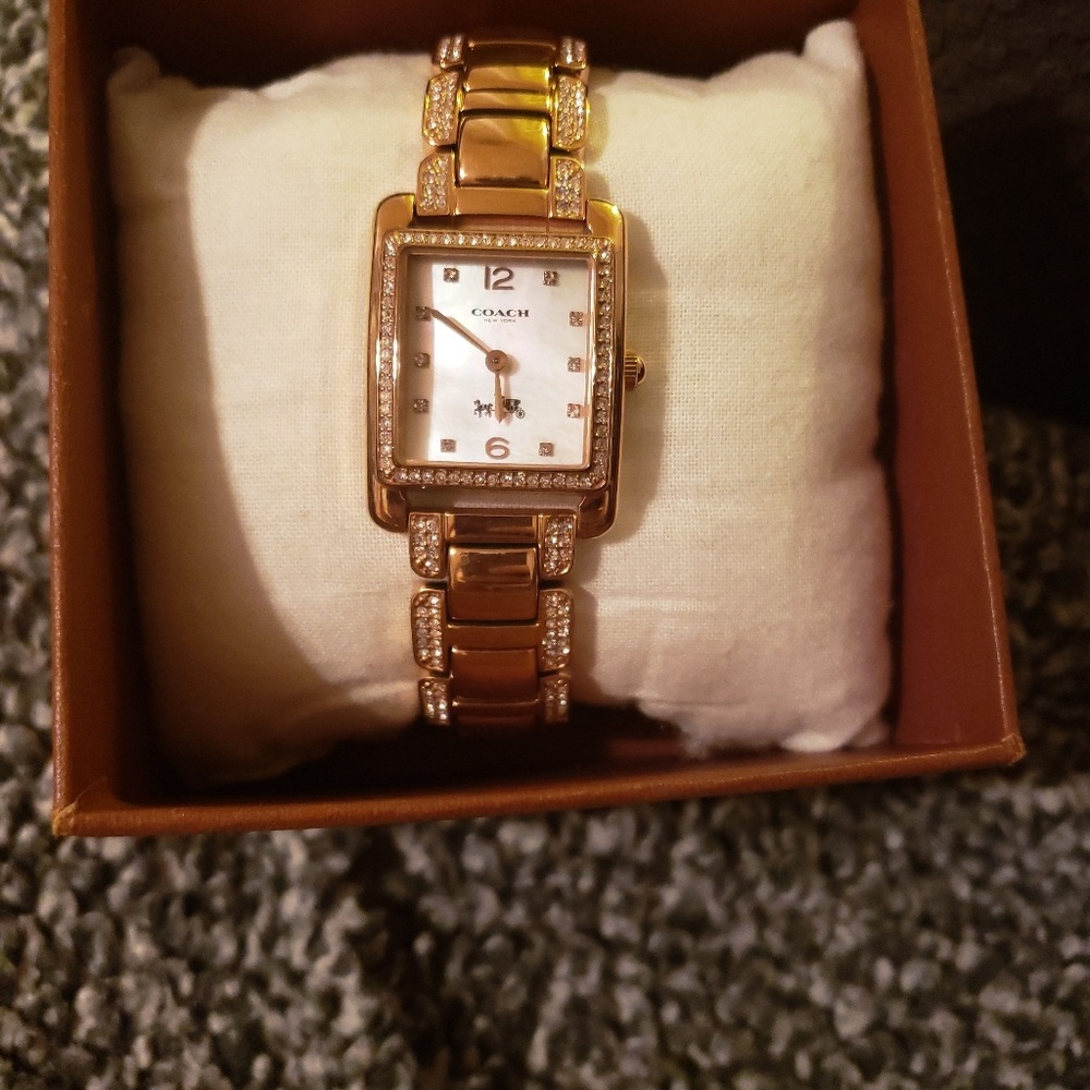 Rose gold watch